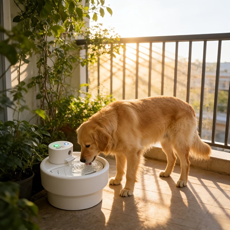 Smart USB Cat Water Fountain - Rechargeable Battery-Free Pet Dispenser with Quiet Circulating Water System for Cats & Small Dogs