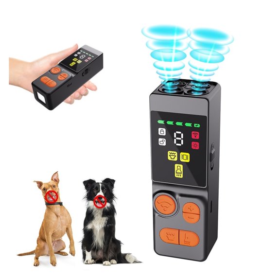 Smart Ultra Dog Bark Control Device 4-Head, Handheld 10-Level Pet Behavior Training Tool