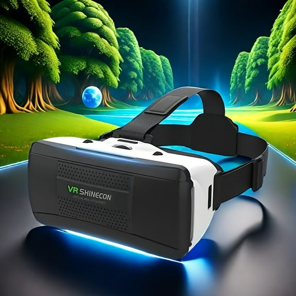 Smart VR Glasses Headset Compatible for / - Adjustable Lens & VR Goggles Suitable for Watching TV/Movies, Compatible for Phones with 4.7 to 6.53 inch Phones - Perfect Gift
