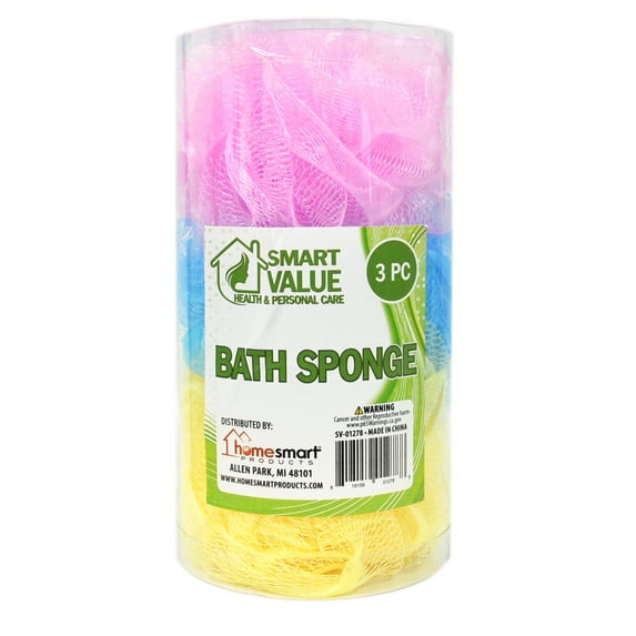 Smart Value Bath Sponge in Canister