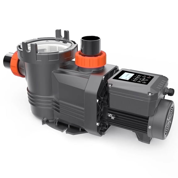 Smart Variable Speed Pool Pump 3.0 HP, 220-240V, In/Above Pool Pump With Filter Basket, Energy Efficient, High Flow & Self Primming