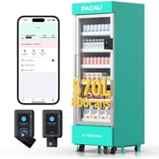 Smart Vending Machine for Sale, Commercial Snack and Drink Combo Vending Machine, Refrigerated Automatic Vending Machine with Credit Card & NFC Payment for Office, Apartment, Gym