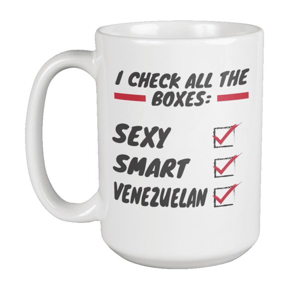 Smart Venezuelan, Venezuela Themed Coffee & Tea Gift Mug (15oz)