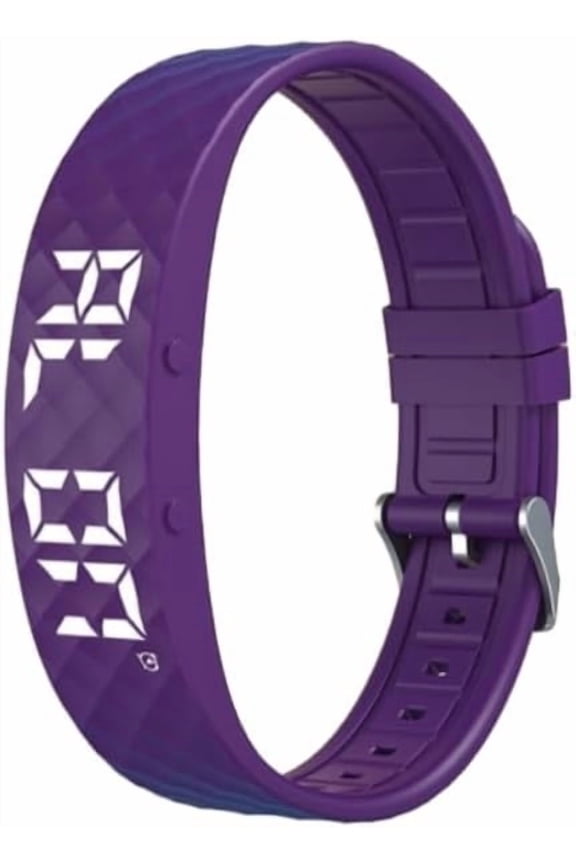 Smart Vibration Alarm Bracelet with Sleep Monitor - Rechargeable Sports Wristband for Gentle Wake-Up and Activity Tracking(F)