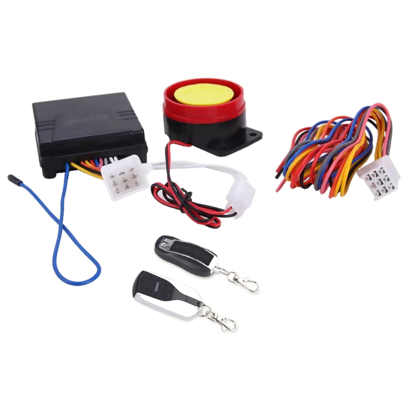 Smart VibrationSensing Alarm for 12V Motorcycles Remote Control & Waterproof Design