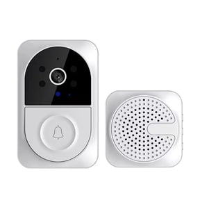 Smart Video Doorbell WiFi Camera With 2 Way Audio PIR Motion Detection Night Real Alerts Easy Installation Compatible With Alexa And Assistant Home Solution