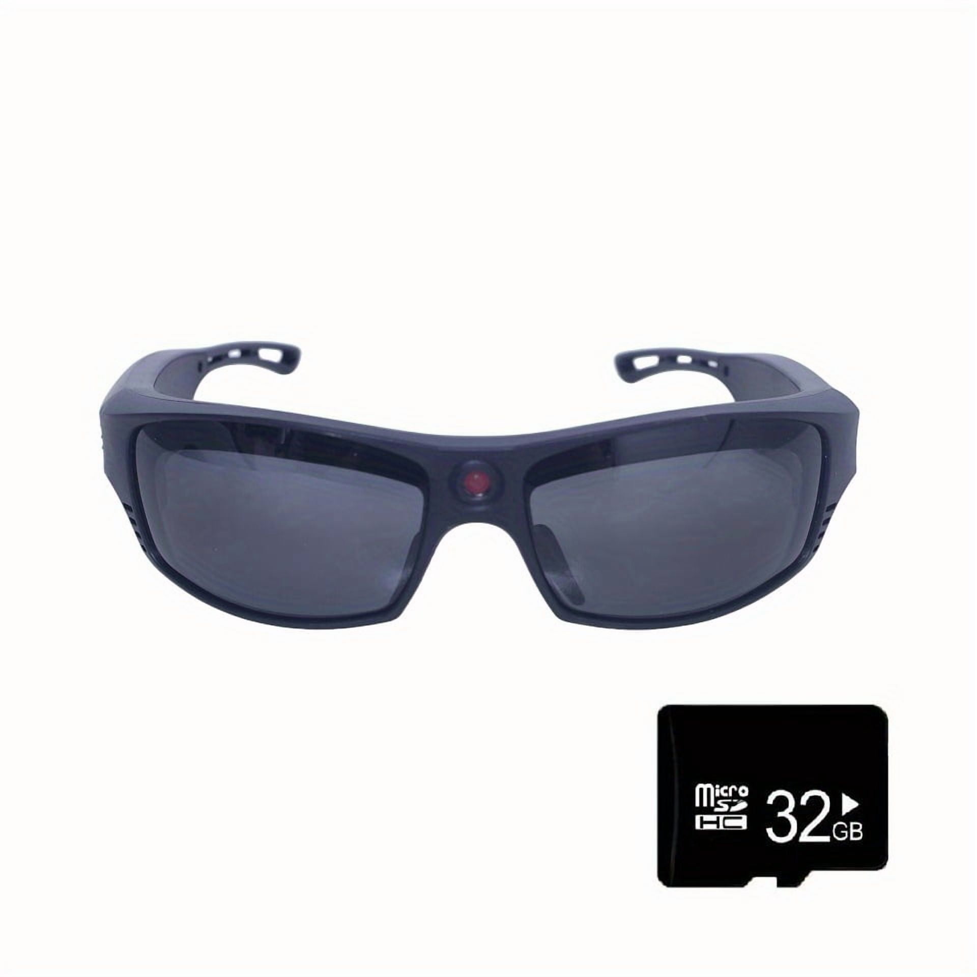 Smart Video Glasses 1080P HD Camera, Wireless Open Ear Headset, AI Real-Time Translation 110+ Languages, 102° Wide-Angle for Biking, Skiing, Motorcycling, Fishing