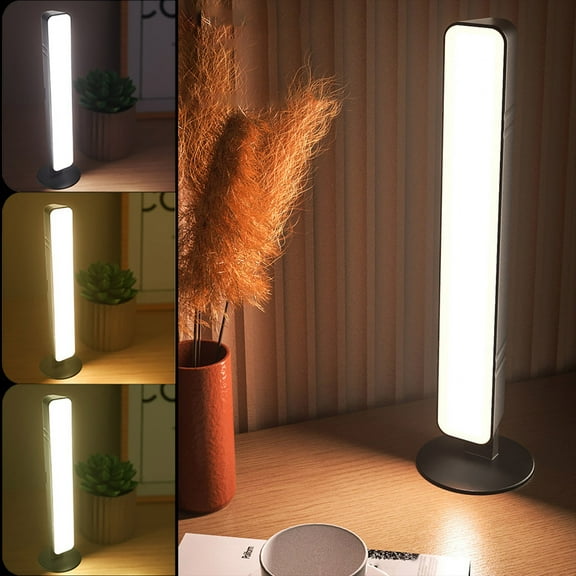 Smart Voice Night Light, Rvkxad USB Plug-in LED Multi-Function Desk Lamp, Voice Activated Lazy Table Lamp with 3 Color Modes, Eye Protection Reading Light for Bedroom Office Study