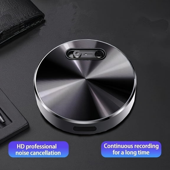 Smart Voice Recorder: One-Touch Record & Save, Ultra-Clear Audio with Noise Reduction, USB-C Rechargeable, MP3 Compatible for Meetings Lectures Interviews