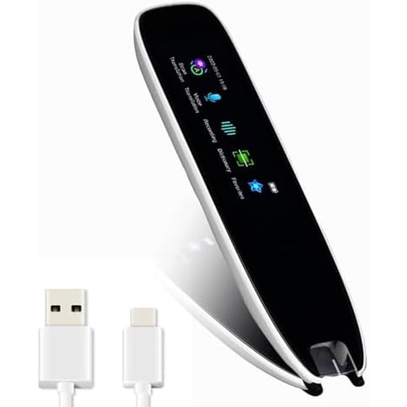 Smart Voice Translator Pen Translation ning Pen for Students Dyslexia 13 Language Translating Device White International Edition Translation ning Pen