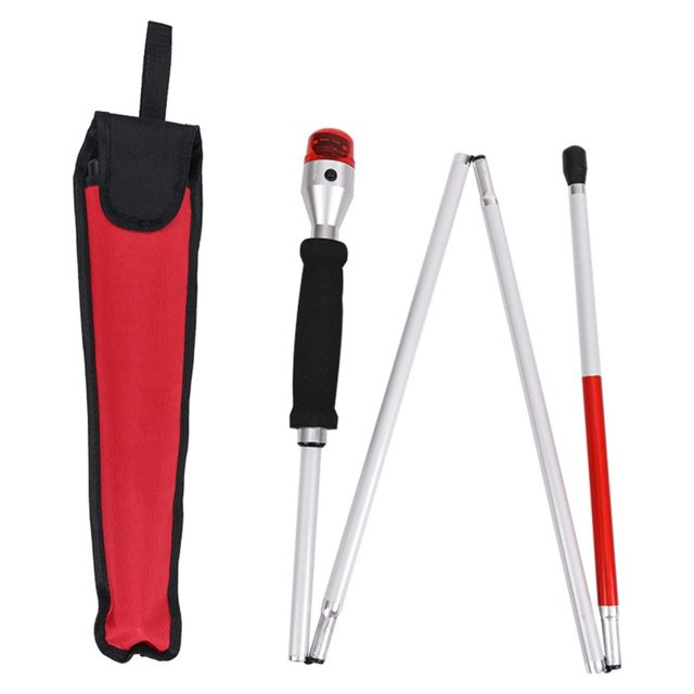 Smart Walking Cane Blind Crutch with Sound and Light Voice Alarm