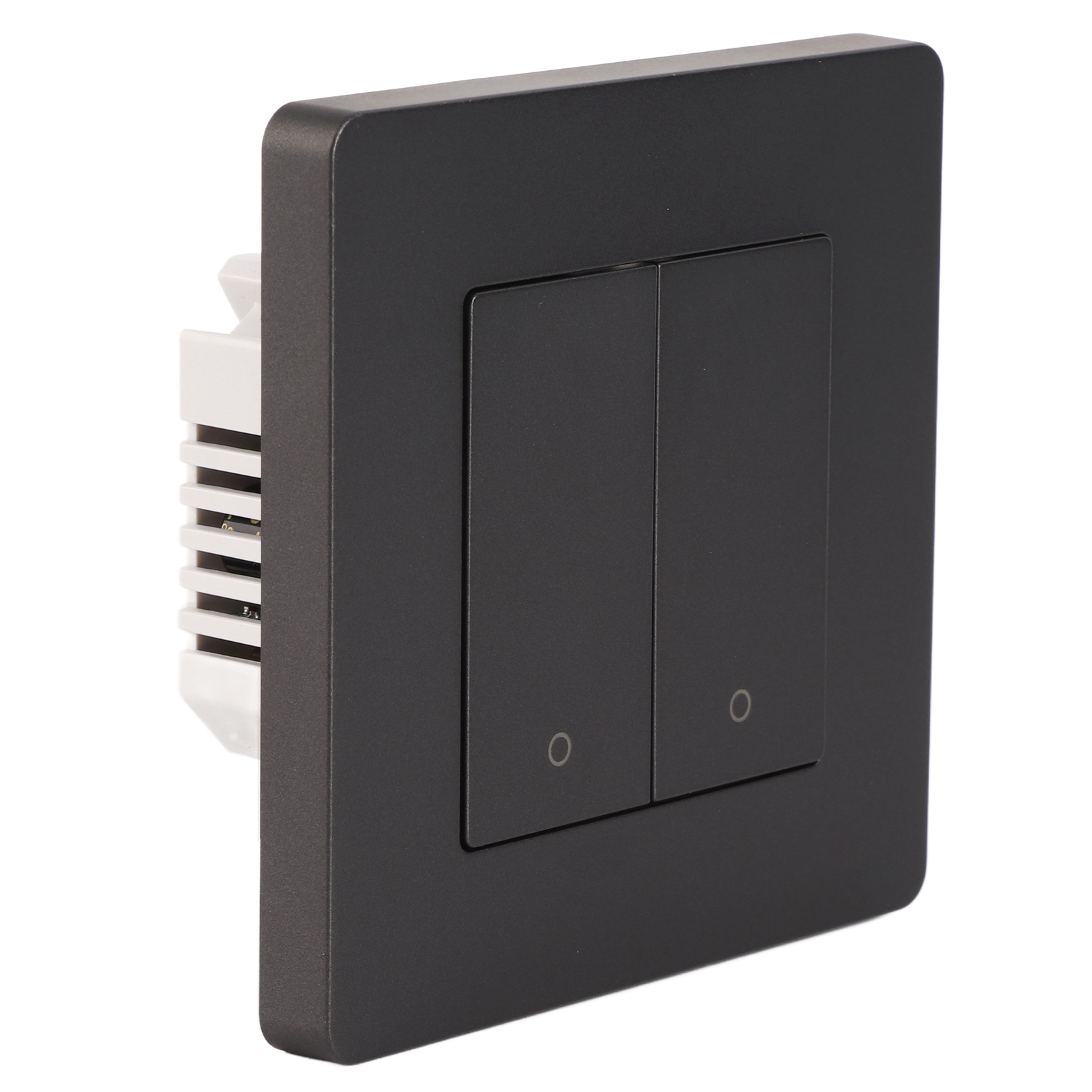 Smart Wall Light Switch, 2 Gang Timing Dimming WiFi Switch with LED Indicator Double Wall