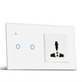 Smart Wall Socket Wifi Switch For For Tuya ThreeHole Multifunction