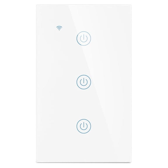 Smart Wall Touch Light Switch Wi-Fi Mobile App Control Alexa, Google Assistant Compatible No Hub Required