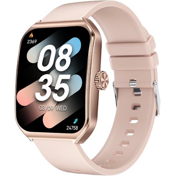 Smart Watces for Men Women, 1.83" D Display wit 3D Curved Glass, Metal Fitness Smart Watc wit eart Rate, SPO, Sleep & Stress Monitoring Fitness Tracker wit Android & iOSRose Gold