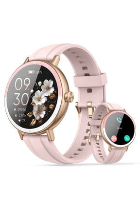 Smart Watches for Women, 1.27" HD Touchscreen Fitness Tracker with Bluetooth Calls, 100+ Sport Modes Ladies Smart Watch, IP68 Waterproof Smartwatch Compatible IOS/Android
