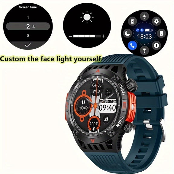 Smart Watch - 1.46" 360 IPS Touch Screen ;HD Screen With Make And Answer Calls, With AI Voice Assistant, HR/healthy Monitor, 100+ Sports Modes, Smartwatch For Android And I O S