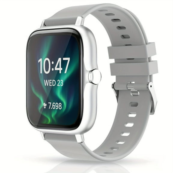 Smart Watch With 1.83" Full Touch Screen, Sport Watches, Multi-Sport Modes, Music-Control, Remote-Camera, Wireless Call And Answer, Pedometer, Information Alerts For IOS Android Phones,