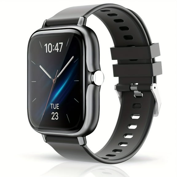 Smart Watch With 1.83" Full Touch Screen, Sport Watches, Multi-Sport Modes, Music-Control, Remote-Camera, Wireless Call And Answer, Pedometer, Information Alerts For IOS Android Phones,