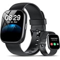 thumbnail image 1 of Smart Watch Fits for Android and iPhone, Smartwatch for Women Men with Alexa Built-in, 1.83" HD Touchscreen Fitness Tracker 120 plus Sports Mode, Smart Watch with Bluetooth Call, IP68, for Gift Black, 1 of 6