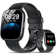 Smart Watch Fits for Android and IPhone, Smartwatch for Women Men with Alexa Built-in, 1.83" HD Touchscreen Fitness Tracker 120 Plus Sports Mode, Smart Watch with Bluetooth Call, IP68, for Gift Black