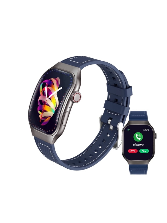 Smart Watch 2.01" HD Touchscreen Bluetooth Calling,fitness watch110+ Sports Modes,IP68 Compatible with iOS 9.0 and Android 5.0 and above versions