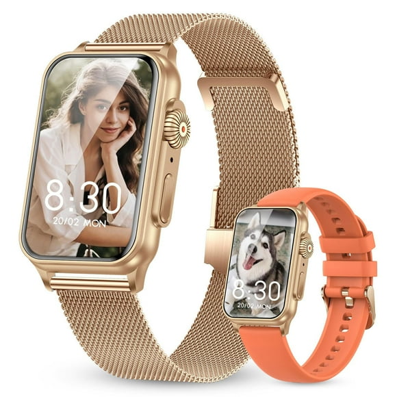 Smart Watch for Women, 1.57" HD Fitness Tracker Smart Watch with Weather Forecast/Step Counter/Answer/Make Calls/120 Sports Modes, IP68 Waterproof Watch for Women Men, Compatible Android and iPhone