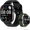 thumbnail image 1 of Smart Watch with 2 Bands: Step & Calorie Counter, Heart Rate & Oxygen Sensor, GPS Running, Swimming, Walking, Sports Tracker, Waterproof, Health Monitoring, Music & Call Alert Men Women iOS/Android, 1 of 9