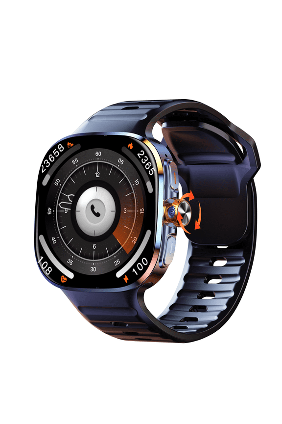 Smart Watch 4G LTE Android 10, 2.4" AMOLED HD Display, Quad-Core Processor, 8GB+128GB Storage, Long Battery Life, Business & Fitness Wearable Device