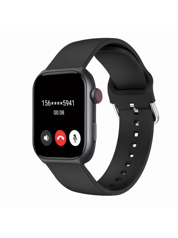 Smart Watch 83" Screen Wireless Call Fitness Tracker Activity Monitor Step Counter Message Notifications Sports Modes USB Charging for iPhone Android Gift Black Pink
