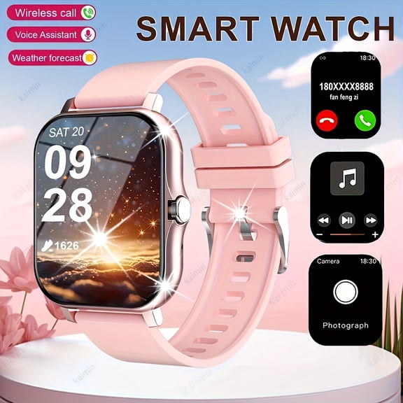 Smart Watch - Alloy Bezel, Wireless Call, Multi-Sports, Step & Calorie Tracking, Weather Forecast