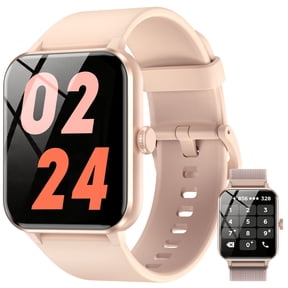 Smart Watch fits for Android and Apple iPhone, Blackview R50 IP68 Waterproof Smartwatch for Women Men , Smart Watch with Bluetooth Call(Answer/Make Calls), Pink