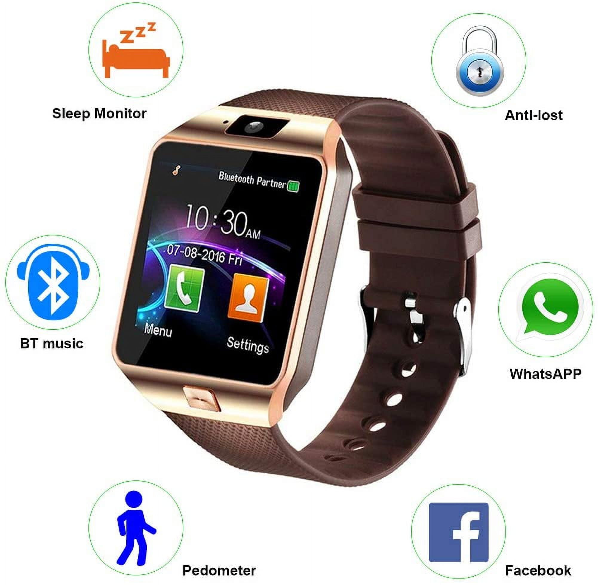 Smart Watch (Answer/Make Calls), 1.85 Smart Watches for Men Women 110+  Sport Modes Fitness Tracker with Sleep Heart Rate Monitor, Pedometer, IP68