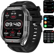 Smart Watch for Android & iPhone Bluetooth Answer/Make Calls, 2.01 inch IP68 Waterproof Tracking Fitness, Sleep Monitor/Pedometer/Calories,Multiple Sports Modes