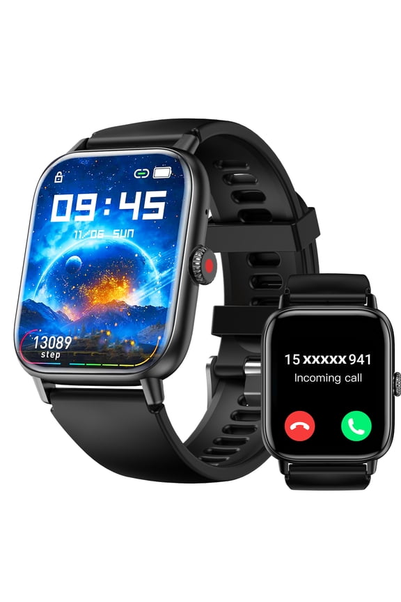 Smart Watch for Android and iPhone, IP68 Waterproof Smartwatch for Women Men 100+ Sports Modes 2.01-inch, Smart Watch with Bluetooth Call(Answer/Make Calls)