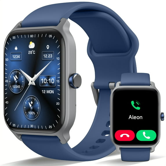 Smart Watch (Answer/Call), 1.8-inch smartwatch, suitable for women and men, with over 100 sports modes, fitness activity tracker pedometer, built-in , compatible with Android and iPhone
