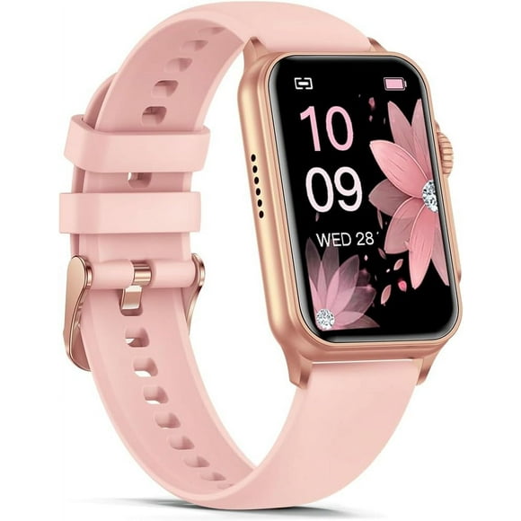 Smart Watch,Answer/Make Calls, 1.57-inch Fitness Tracker IP68 Waterproof ,Smartwatch for  Women Men Compatible Android iPhone,Pink
