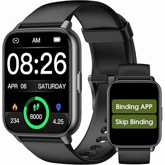 Smart Watch No App/Phone Required, Long Battery Life Fitness Tracker Watch,HD Screen, Waterproof Activity Tracker with Step Counter for Walking, Pedometer, Calories Tracker for Men Women