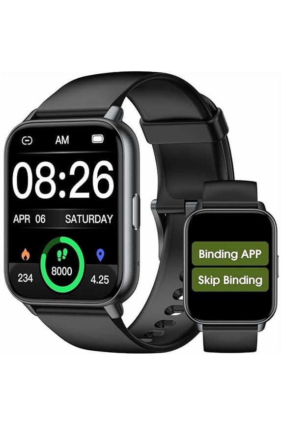 Smart Watch No App/Phone Required, Long Battery Life Fitness Tracker Watch,HD Screen, Waterproof Activity Tracker with Step Counter for Walking, Pedometer, Calories Tracker for Men Women