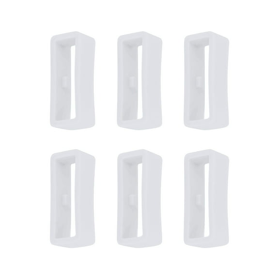 Smart Watch Band Fixing Rings, 6PCS Watch Strap Loop Fastener Rings Rubber Watch Clasp 20mm, Rings Replacement for Smartwatch Accessories