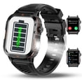 thumbnail image 1 of Smart Watch Bluetooth (Answer/Make Call) 1500mAh 60 days standby Fitness Tracker IP68 Waterproof LED Flashlight body, sprot sleep Monitor, Men Watch, 1 of 8