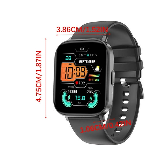 Smart Watch Bluetooth Call Sports Fitness Tracker | 1.57" Touchscreen Music Control | IP67 Water Resistant | Multiple Exercise Modes | 230mAh Battery | Magnetic Charging | Model 7013A