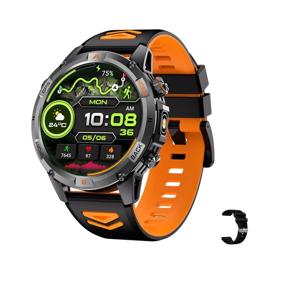 Smart Watch with Bluetooth Calling, 7-Day Battery Life, 1.46" HD Fitness Tracker, IP68 Waterproof, Heart Rate & Sleep Monitor, 100+ Sport Modes for iOS & Android (Two-Tone)