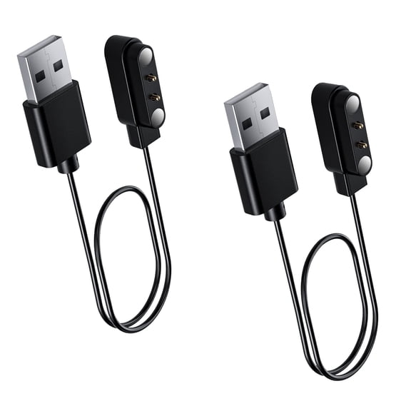 Smart Watch Charger 2 Pin Magnetic Charging Cable Cord Fast USB Charger Cable