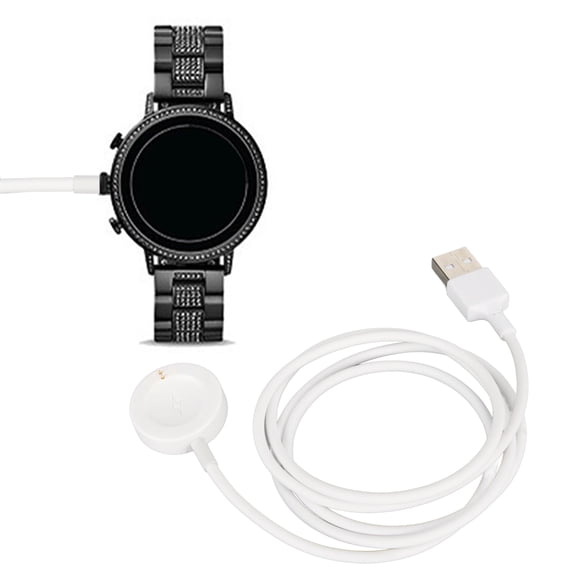 Smart Watch Charging Cable Smartwatch Magnetic Charging Cable, Smart Watch Charger PVC ABS for Office White