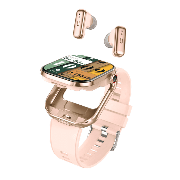 Smart Watch with Earbuds, 2.02" HD Screen2 in 1 Smart Watches for Women, Waterproof Fitness Tracker Watch with Wireless Earphone Compatible for Android iOS with Sports Monitor Sleep