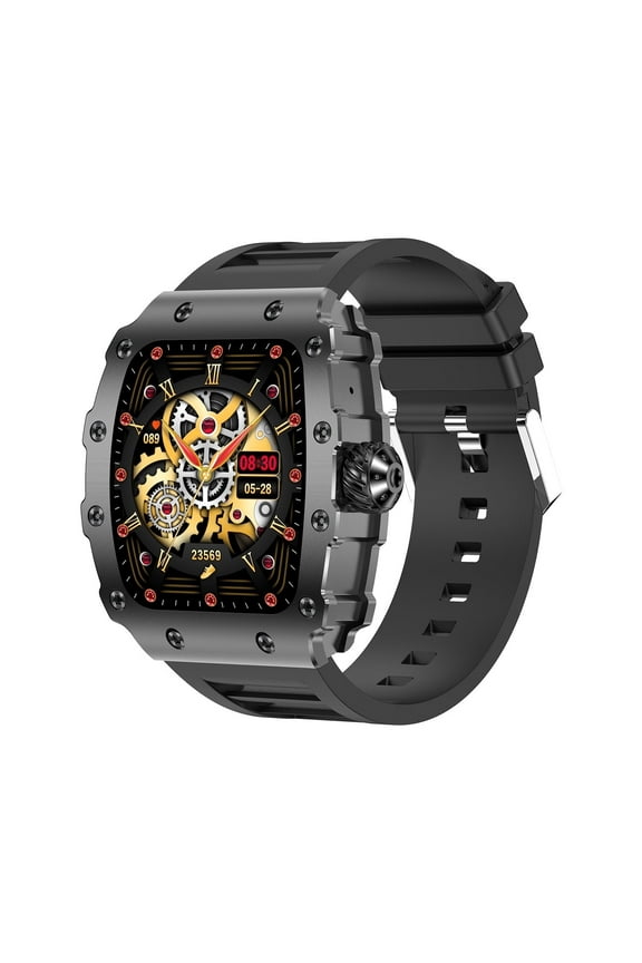 Smart Watch, 1.5 Inch Touch Screen Smart Watch for Android iOS Swimming Waterproof Pedometer, Calorie Tracker for Women, Men,Black