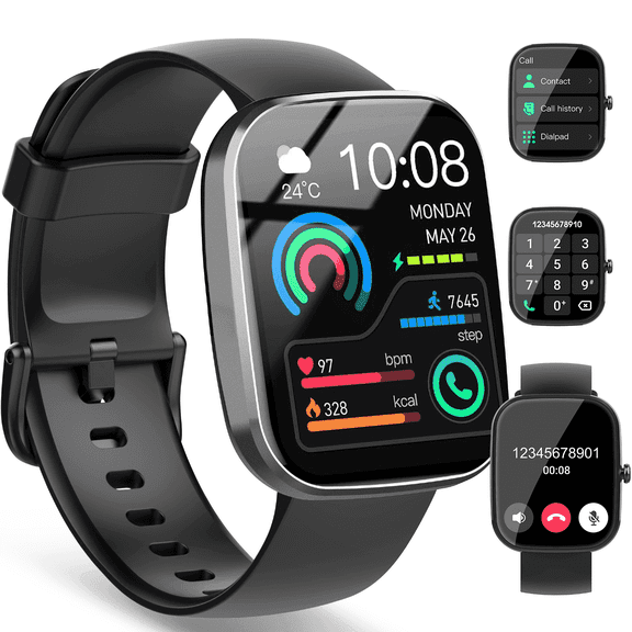 Smart Watch for Men Women, 2026 New 1.91" HD Smartwatch Fits for Android and iPhone, Fitness Tracker with Bluetooth Answer/Make Calls/120+Sports Modes/IP68 Waterproof/Sleep/Pedometer, Perfect Gift