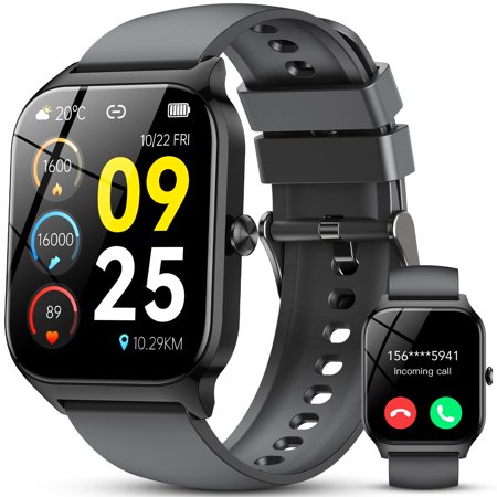 Smart Watch, Fitness Watch for Women Men, Fitness Tracker IP68 Waterproof 113+ Sports Smartwatch Compatible Android iOS