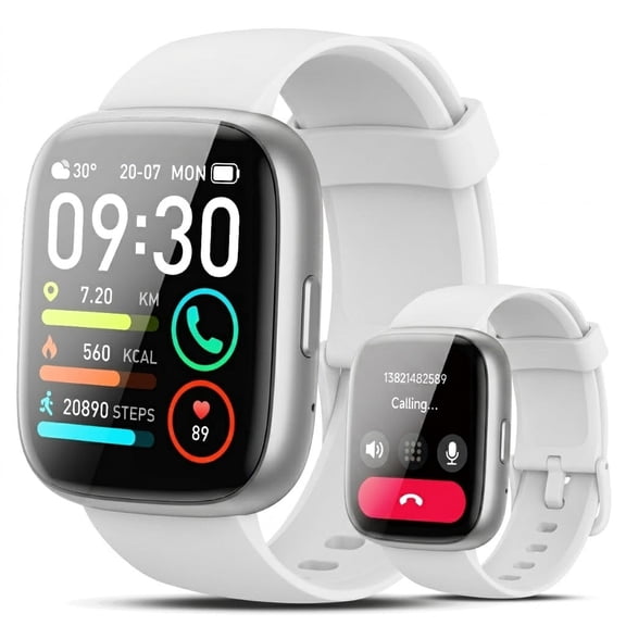 Smart Watch Fits for Android and iPhone, Alexa Built-in, 1.83" HD Touch Screen, Fitness Tracker,Smart Watch for Women Men, 100 + Sports Mode, Bluetooth Call/Answer, IP68 Waterproof Watch, Gifts